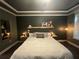Primary bedroom featuring tray ceilings, modern decor, and natural lighting at 1893 Banning Beach Rd, Tavares, FL 32778