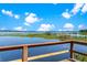 Scenic waterfront view from the dock with tranquil waters and blue skies at 2400 N Griffin Dr, Leesburg, FL 34748