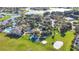 Aerial view of the community playground and grassy play area, surrounded by trees and walking paths at 2641 Meadow View Ct, Kissimmee, FL 34746