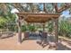 A well-appointed backyard gazebo with comfortable seating perfect for relaxing or entertaining at 32132 Hickory Ln, Sorrento, FL 32776