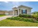 A charming home with a well-manicured lawn and an attached two-car garage at 5354 Travertine St, Mount Dora, FL 32757