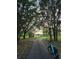 Serene walking and biking trail surrounded by lush trees and greenery at 6988 Lawrenceville Way, The Villages, FL 34762