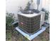 Exterior shot of a Bryant HVAC unit and surrounding foliage at 8431 Sw 93Rd Place # F, Ocala, FL 34481