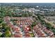 Charming neighborhood aerial shot, showcasing the community and its proximity to Spanish Springs Town Square at 919 Medira Dr, The Villages, FL 32159