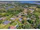 A captivating aerial view reveals a charming home with a well-manicured lawn and mature trees at 111 Cardinal Ln, Eustis, FL 32726