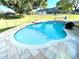 Backyard pool with clean blue water and a backyard view at 11301 Via Mari Cae Ct, Clermont, FL 34711