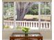 Beautiful outdoor view from a large window framed by lush greenery and a glimpse of the golf course at 1305 Santa Maria Ave, The Villages, FL 32159