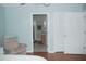 View from the bedroom into the main bathroom at 1310 Jimenez Ct, The Villages, FL 32159