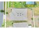 Aerial rooftop view of the house showcasing the shape, color, and location of the home at 169 Jensen Dr, Groveland, FL 34736