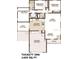 Floorplan layout featuring 3 bedrooms, 2 baths, living room, lanai, kitchen, and garage, totaling 1455 sq ft at 2167 Kerwood Loop, The Villages, FL 32162