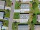 Aerial view of well-kept homes with driveways and yards in a neatly organized neighborhood setting, tree lined streets at 3026 Myakka River Rd, Tavares, FL 32778