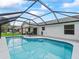Relaxing screened-in pool with a pristine blue water surface and plenty of space for outdoor enjoyment at 3534 Auburndale Ave, The Villages, FL 32162