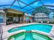 Beautiful backyard pool and spa area offering a luxurious outdoor oasis at 3775 Brantley Place Cir, Apopka, FL 32703
