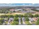 Features a residential neighborhood adjacent to a golf course, school, and distant waterfront at 3842 Beacon Ridge Way, Clermont, FL 34711
