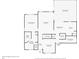 Layout of floor plan featuring a spacious primary bedroom, large living room, screened patio, and modern kitchen at 3842 Beacon Ridge Way, Clermont, FL 34711