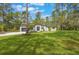 Charming home showcasing a modern exterior and well-maintained front lawn at 42191 Cashew St, Eustis, FL 32736