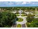 Community aerial of clubhouse, pool and meticulously landscaped grounds, offers residents leisure and recreation amenities at 5818 Greenbriar Loop, Leesburg, FL 34788