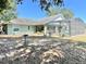 Lush backyard featuring a screened lanai with a pool, perfect for outdoor living and entertaining at 974 Forest Hill Dr, Minneola, FL 34715