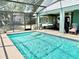 Refreshing pool area with screened enclosure and ample space for outdoor enjoyment and relaxation at 974 Forest Hill Dr, Minneola, FL 34715