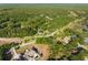 Aerial shot highlighting the mature landscaping and tree coverage, offering a tranquil living environment at 111 Kentucky Blue Cir, Apopka, FL 32712