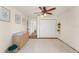 Cozy bedroom with a ceiling fan, closet, and ample space at 111 Kentucky Blue Cir, Apopka, FL 32712
