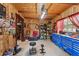 This well-organized garage offers ample storage and a dedicated workspace for projects and hobbies at 111 Kentucky Blue Cir, Apopka, FL 32712