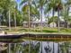 Waterfront property with lush backyard, private dock, palm trees and boat at 11114 Lake Eustis Dr, Leesburg, FL 34788