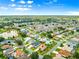 Stunning aerial view of a neighborhood with well-maintained homes and verdant green spaces at 1723 Townsend Ter, The Villages, FL 32162