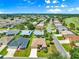 Scenic aerial view of the neighborhood showcasing well-maintained homes and lush landscaping at 1723 Townsend Ter, The Villages, FL 32162