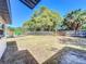 Spacious backyard featuring a chain-link fence and a playground in the distance at 1905 Selleen Dr, Eustis, FL 32726