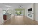 This expansive living room flows into an outdoor patio space at 2124 Hames Ln, The Villages, FL 32162