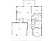 Floor plan showing the layout of a single-Gathering home including the living room, primary bedroom, and kitchen at 2237 Avon Loop, The Villages, FL 32162