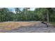 New construction featuring the slab foundation of a new home on a partially wooded lot at 30551 Saffron Ave, Eustis, FL 32736