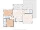 Detailed floor plan showcasing the layout of the Primary bedroom, kitchen, living room, and outdoor spaces at 3430 Laurel Dr, Mount Dora, FL 32757