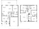 Complete floor plans showing layout of both first and second floors at 3441 Landing Vw, Tavares, FL 32778