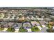 Sprawling community with lush landscaping and a bird's-eye view of a beautiful, quiet neighborhood at 3537 Cluster Ct, The Villages, FL 32163