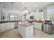 Beautiful kitchen with stainless steel appliances, granite countertops, an island, and ample cabinet space at 3537 Cluster Ct, The Villages, FL 32163