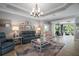 Open-concept living area boasts natural light, neutral tones, and stylish furnishings at 3537 Cluster Ct, The Villages, FL 32163