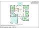 Detailed floor plan showcasing the layout of the home, including bedrooms, bathrooms, and living spaces at 36700 Oconee Ave, Eustis, FL 32736