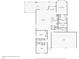 Detailed floorplan of the home's layout and dimensions for first floor at 395 S Dixie Dr, Howey In The Hills, FL 34737