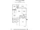 Detailed floor plan outlining the layout of the 2-bedroom, 2-bath home at 4087 Capland Ave, Clermont, FL 34711