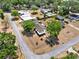 Aerial view of a charming neighborhood, showcasing well-maintained homes and lush greenery, with easy access to local amenities at 506 Richard St, Leesburg, FL 34748
