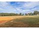 Well-maintained ball field with green grass and an orange clay infield, surrounded by trees at 5500 Laver St, Leesburg, FL 34748