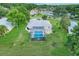 Aerial view of backyard and pool area at 8709 Augusta Ct, Clermont, FL 34711