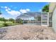 A view of the screened pool area with brick pavers at 8709 Augusta Ct, Clermont, FL 34711
