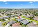 Beautiful aerial view of a sprawling residential community with well-maintained lawns and mature landscaping at 1182 Allaire Loop, The Villages, FL 32163