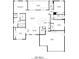 Spacious 2206 sq ft floor plan with open living area, three bedrooms, office, and two-car garage at 11884 Se 179Th St, Summerfield, FL 34491