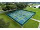 Aerial view of the community pickleball courts at 11884 Se 179Th St, Summerfield, FL 34491