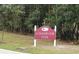 Welcoming sign for Summerview Park, indicating a Gathering-friendly neighborhood with recreational amenities at 1231 Merion Dr, Mount Dora, FL 32757