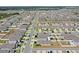 Wide aerial shot showcases the community layout with orderly streets and uniform housing architecture at 1548 Planters Point Rd, Kissimmee, FL 34744